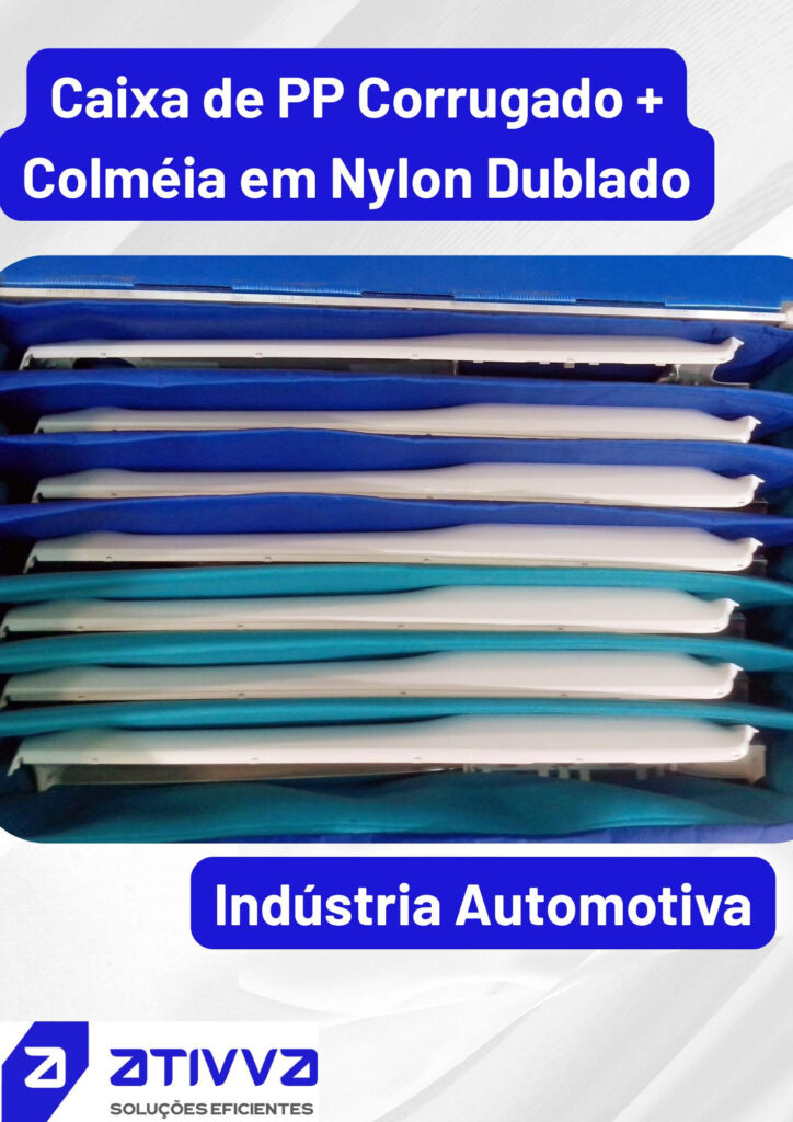 caixa com colmeia em nylon dublado